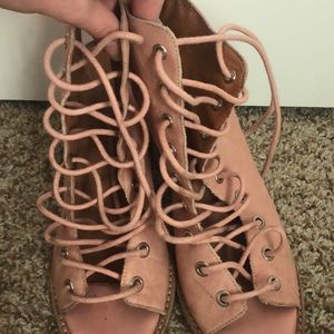 Jeffrey Campbell lace up heels